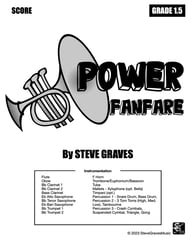 Power Fanfare Concert Band sheet music cover Thumbnail